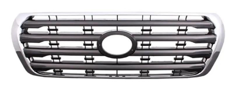 Решетка радиатора AVTM Toyota Land Cruiser 200 2012-2015 без эмблемы с хромированной рамкой Матово-черный (188131991)