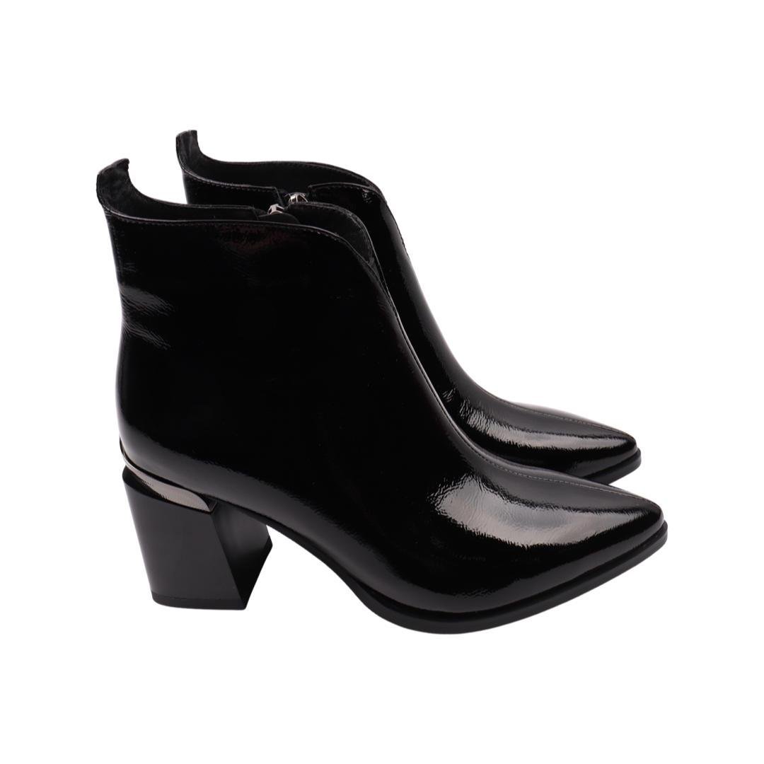 Ботильйони жіночі Brocoly з лакової шкіри р. 37 Чорний (382-22DH) Ботильйони жіночі Brocoly з лакової шкіри р. 37 Чорний (382-22DH)