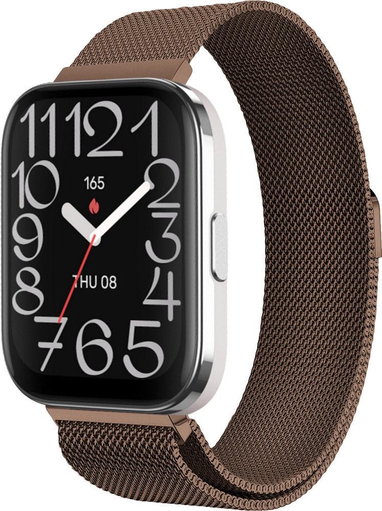Петля миланская Milano для Amazfit Bip 5 Unity Brown (37085-30)