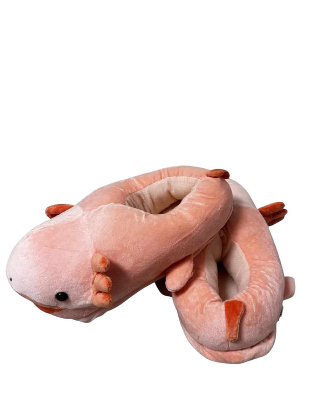 Капці домашні плюшеві Аксолотль аніме р. 32-39 Бежевий - фото 1