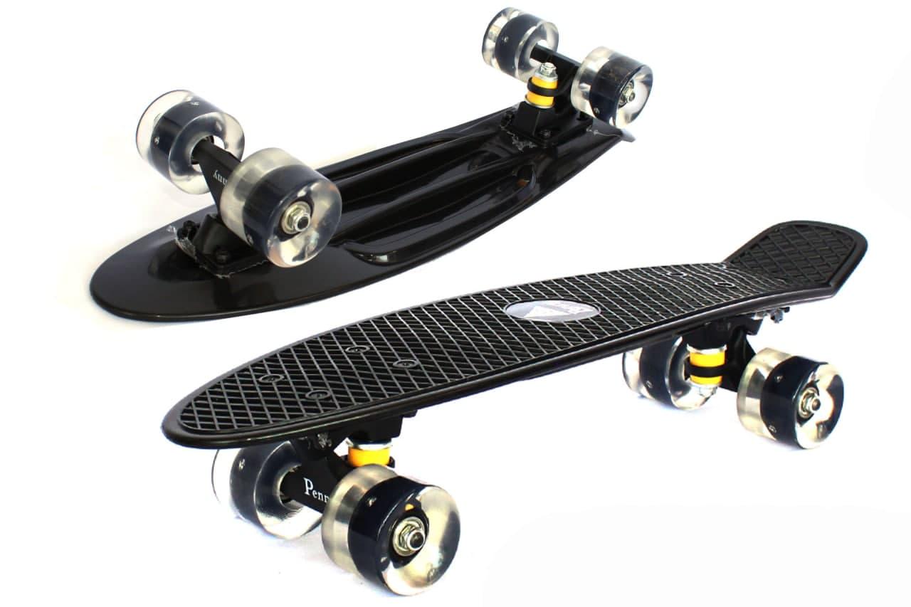 Пенниборд скейт круизер Bavar Sport Penny до 70 кг Черный - фото 2