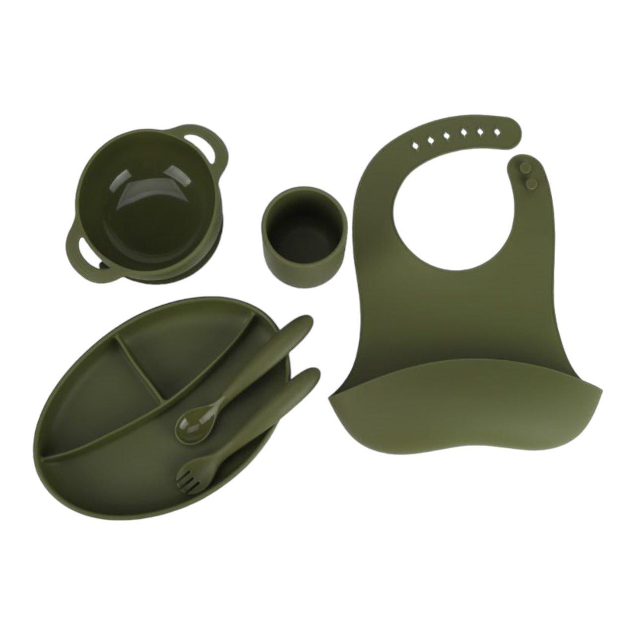 Набор силиконовой посуды для детей 6 пр. Olive (11169136)