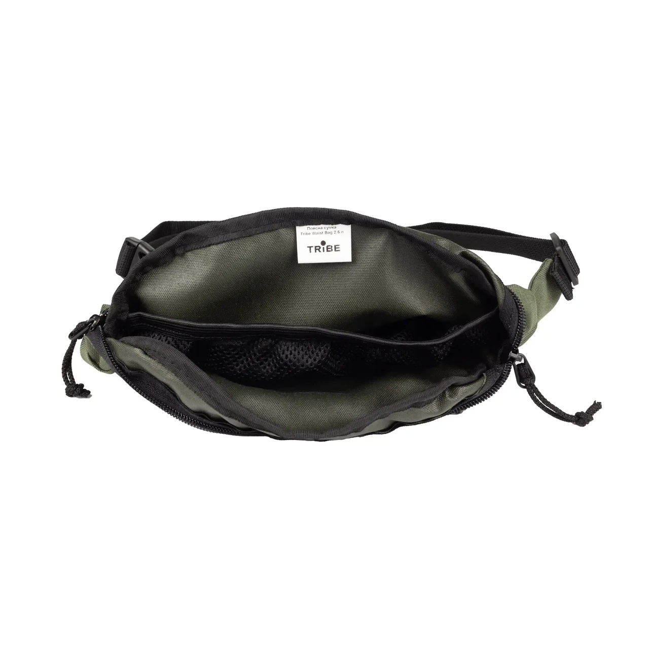 Поясная сумка Tribe Waist bag 2,5 L T-ID-0002 Olive (T-ID-0002-olive) - фото 2