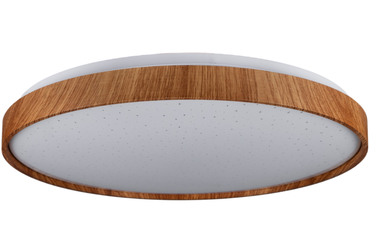 Стельовий світильник FOREST зоряне небо 60W 3000К-6500К з ДК 395х65 мм Тік (1568)