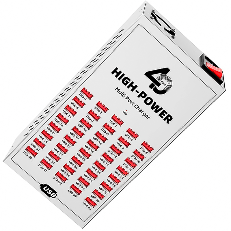 Зарядное устройство для телефонов на 40 USB портов Addap WLX-T2B 200W