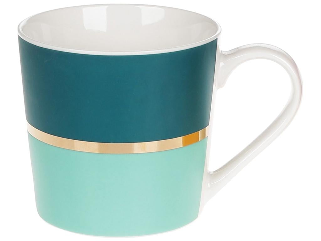 Чашка Золотая Линия 350 мл Бирюзовый (BDI-380-428)