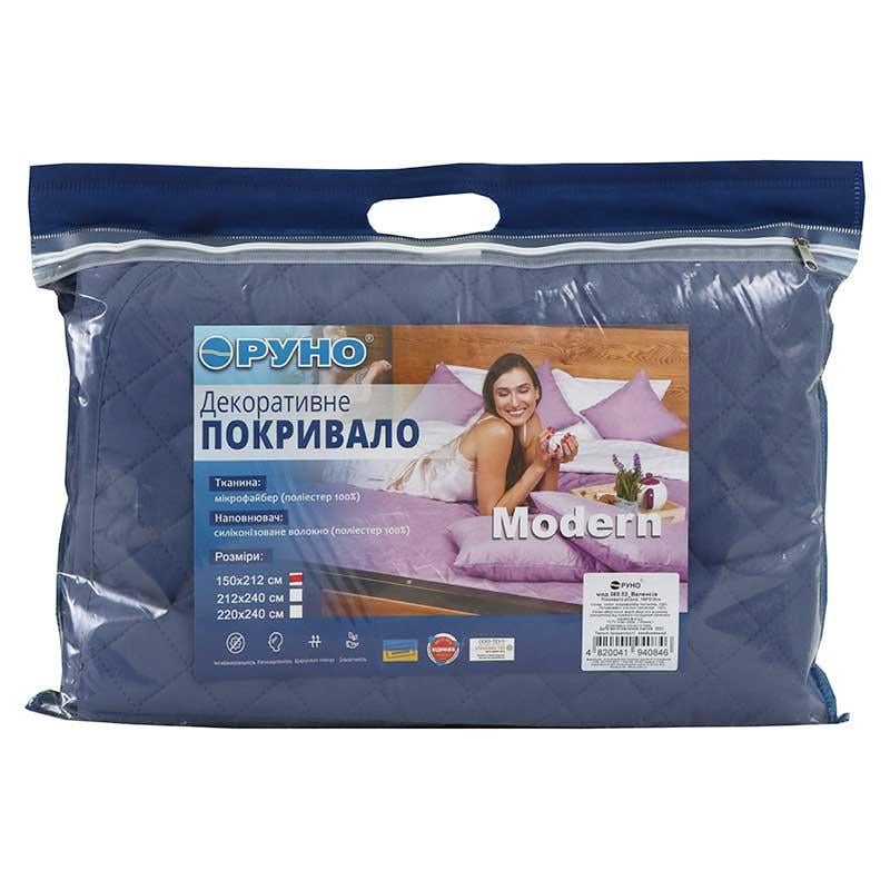 Покривало двостороннє Руно Chocolate 220x240 см Шоколадний/Бежевий (28092508) - фото 8