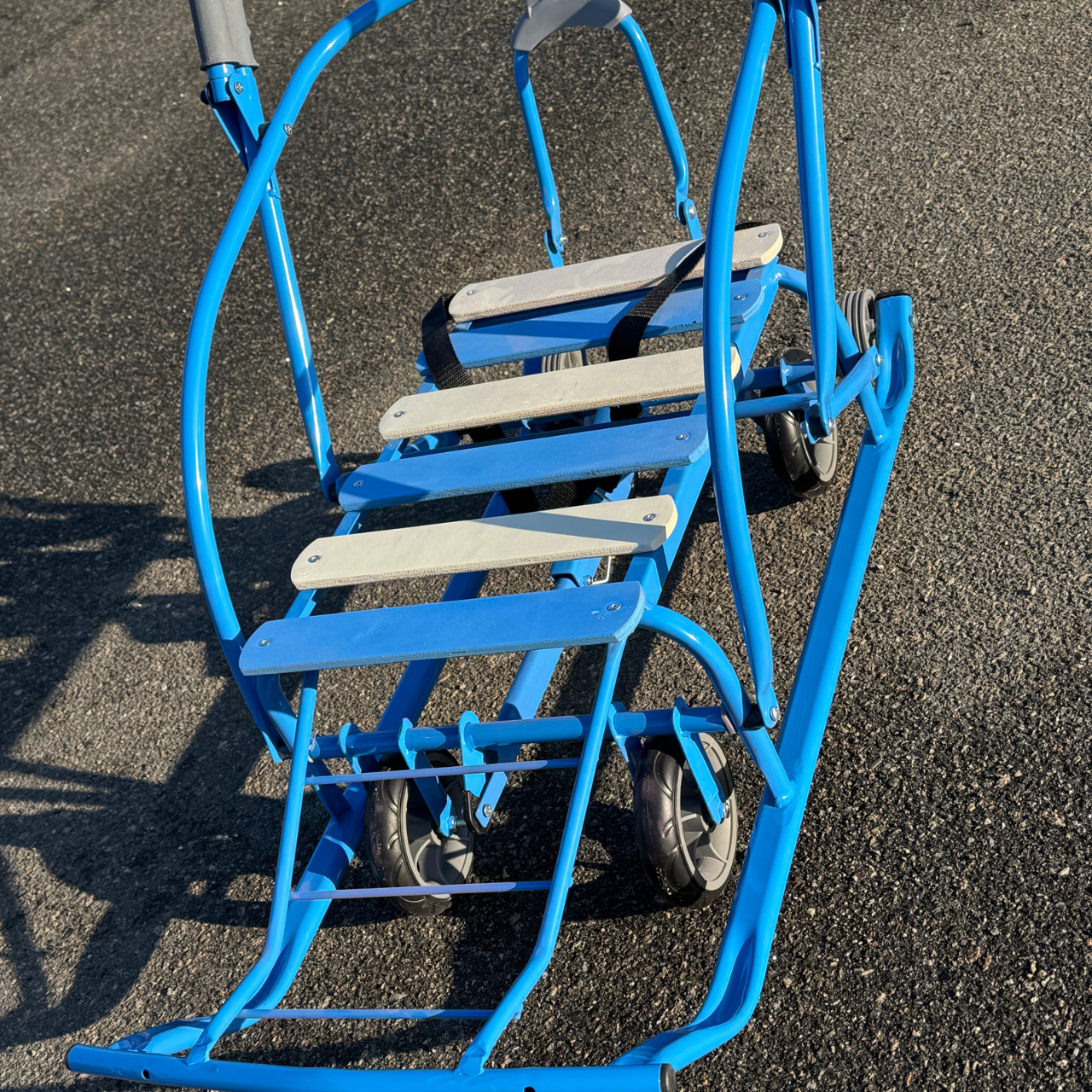 Санки-трансформер детские с колесами Мрія LUX 2026 Голубой - фото 3 Санки-трансформер детские с колесами Мрія LUX 2026 Голубой - фото 3