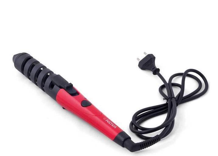 Плойка для завивки волосся спіральна Nova NHC-2007A Червоний (AR004177)