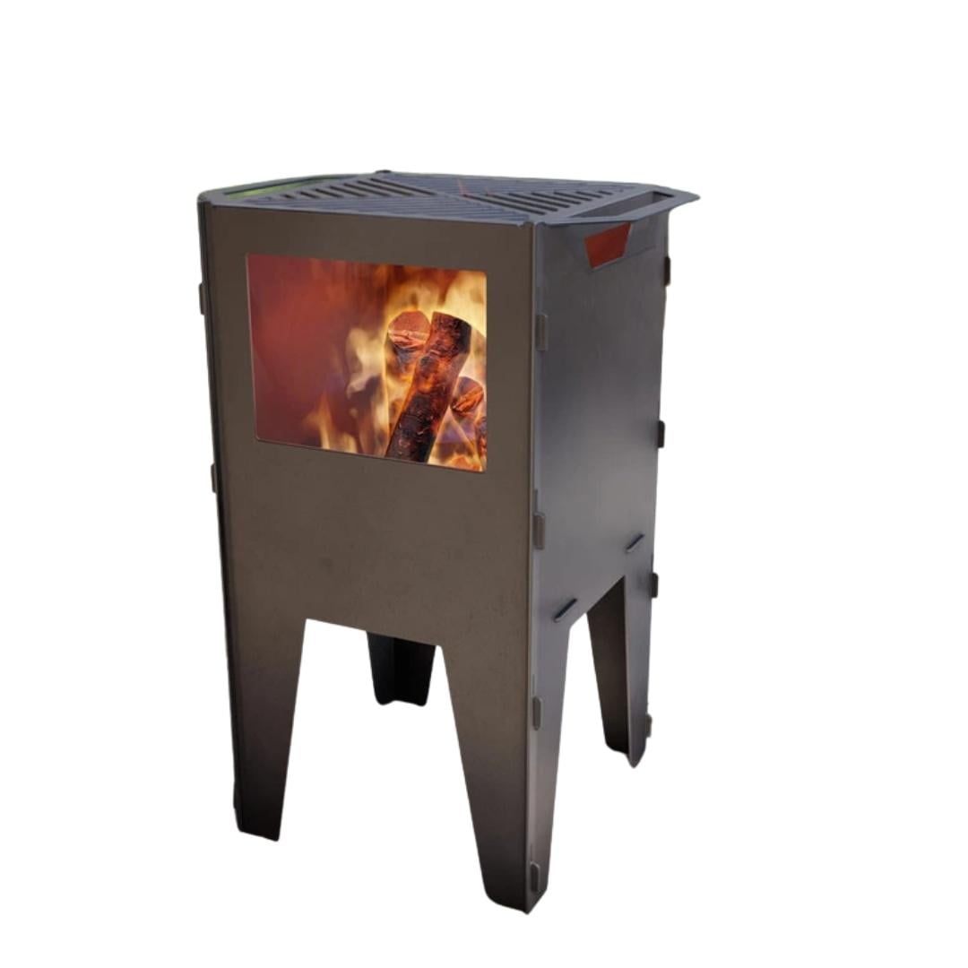 Корзина с грилем мангал-барбекю Carino V2 513х393х750 мм металл 3 мм (34183506)