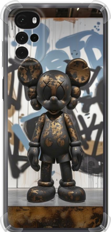 Чехол на Motorola G22 Bronze kaws v2 (6098sp-2681-42517)
