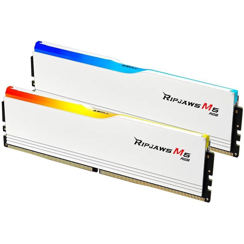 Оперативна пам'ять G.Skill Ripjaws M5 RGB DDR5 32 Гб Kit 6000 МГц White (F5-6000J3238F16GX2-RM5RW)