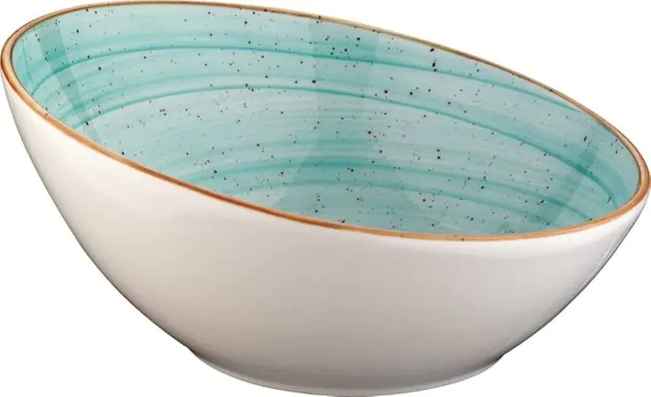 Салатник фарфоровый Bonna Aqua Bloom 22 см 850 мл Голубой (169-135-AAQVNT22KS)