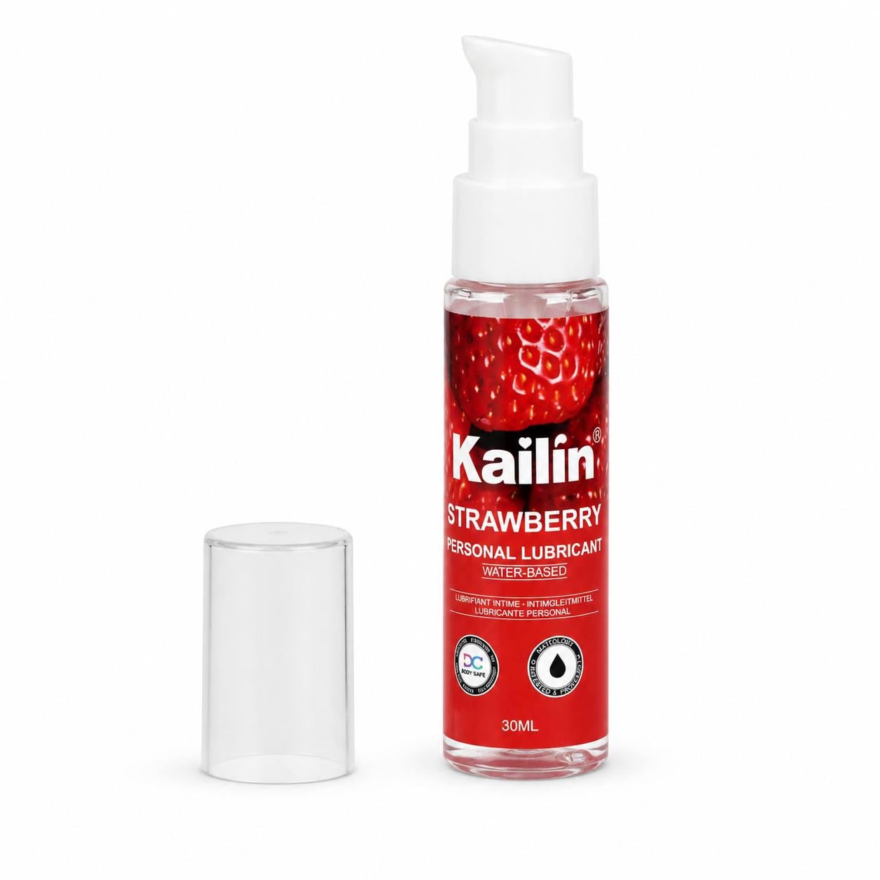 Лубрикант Kailin Strawberry для інтимного застосування на водній основі/смак полуниці 30 мл (M1232)
