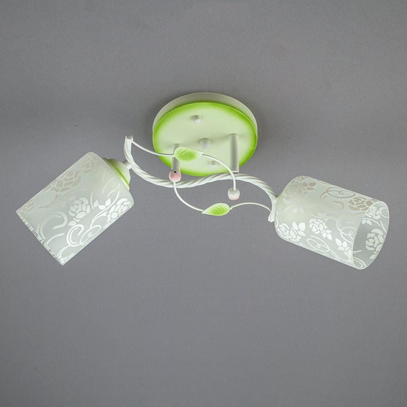 Люстра стельова Lighthouse SH-12438/2 WG Білий із зеленим