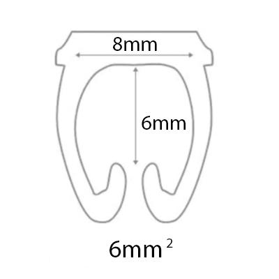 Комплект цифр-маркерів УЕК № 0-9 d 6,0-8,0 мм 6,0 мм2 100 шт. Жовтий (DART. M3-C-E) - фото 4