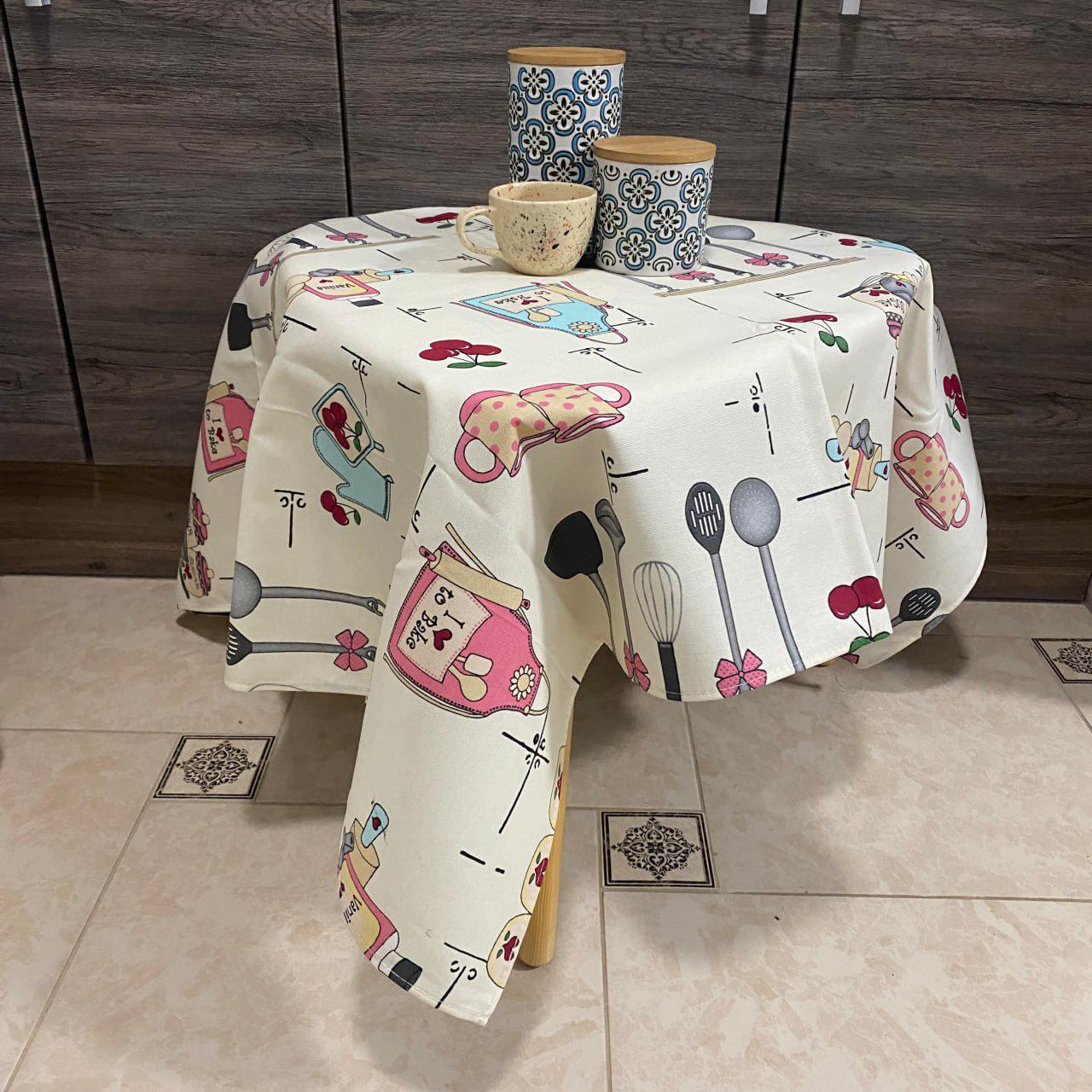 Скатерть тефлоновая Столовые приборы 30x150 см (58-67-теф_ск_ст_пр_30x150)