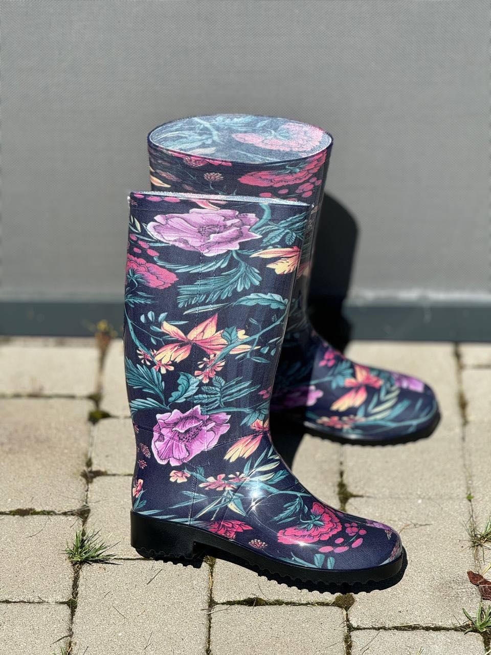 Резиновые сапоги женские демисезон высокие р. 39-40 (0980-39-40)