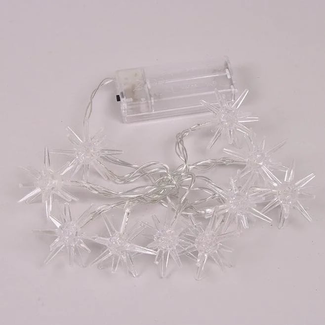 Гирлянда LED Flora Снежинки 10 светодиодов 1 м (40809)