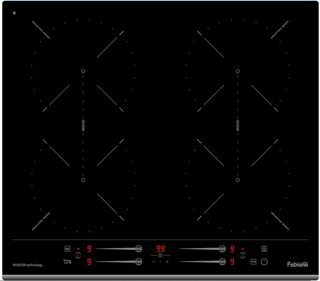 Варильна поверхня індукційна Fabiano FHBI 3600 iNV Black (8122.416.1664)