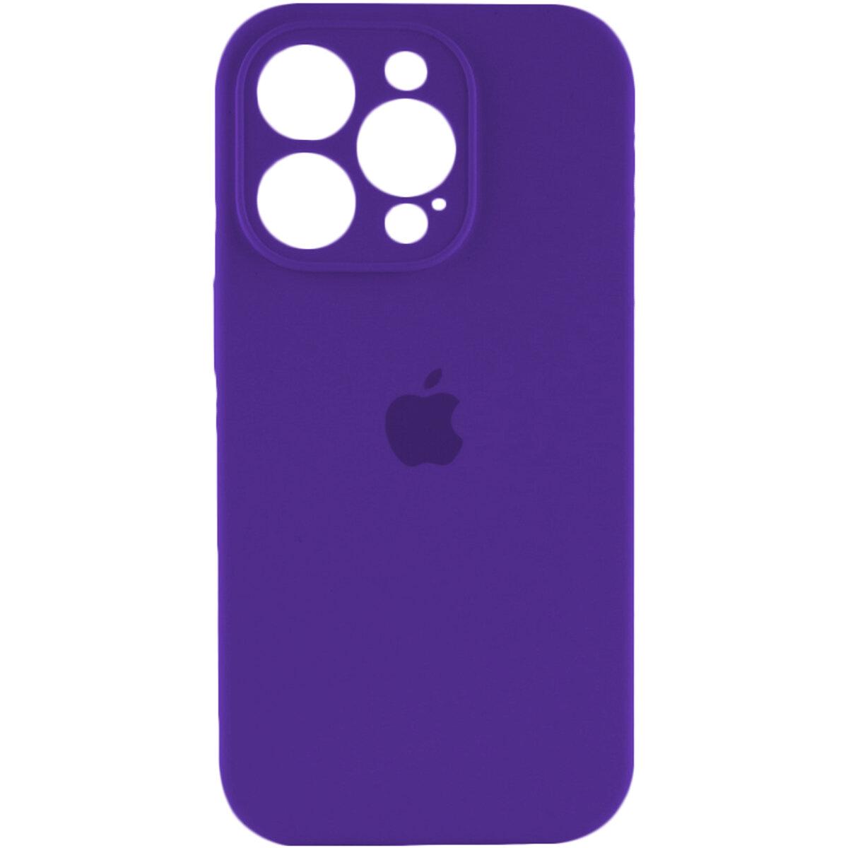 Противоударный чехол для Apple iPhone 15 Pro Max Silicone Full Case AA Camera Protect / Amethist