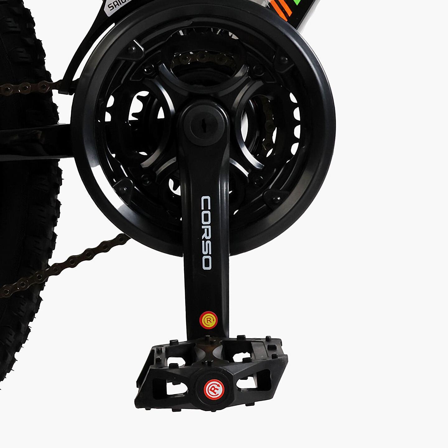 Велосипед гірський підлітковий алюмінієвий Corso Project 24" рама 11" Чорно-помаранчевий - фото 7 Велосипед гірський підлітковий алюмінієвий Corso Project 24" рама 11" Чорно-помаранчевий - фото 7