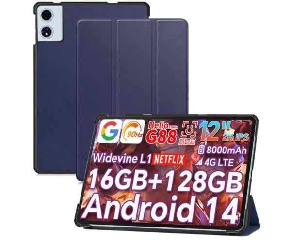 Чехол-книжка Custer Magnet Flip Cover для Blackview Mega 2/Oscal Pad 100 Темно-синий