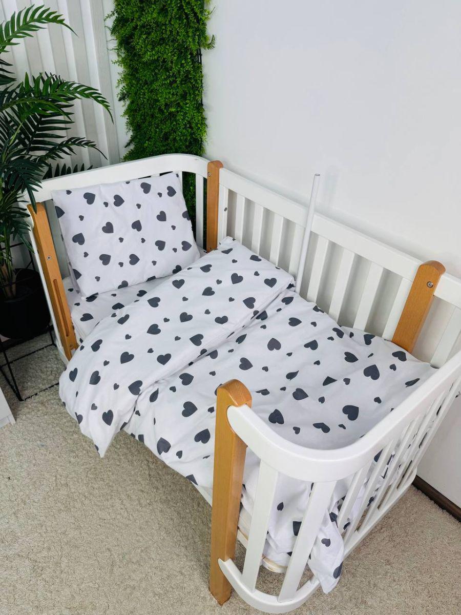 Комплект постельного белья в детскую кроватку 3в1 120x60 см (196)