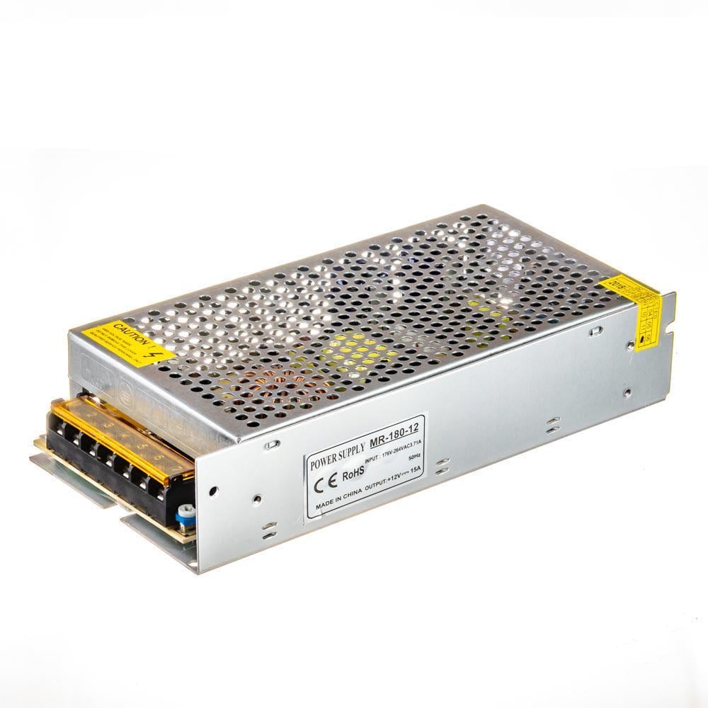 Блок живлення MR-180W IP20 металевий корпус 12V 180W 15А (1018235)