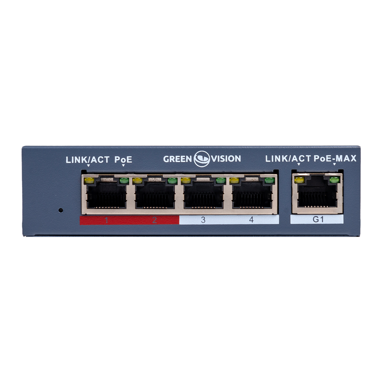 Коммутатор сетевой PoE GreenVision GV-017-AI-4/1P - фото 3 Коммутатор сетевой PoE GreenVision GV-017-AI-4/1P - фото 3