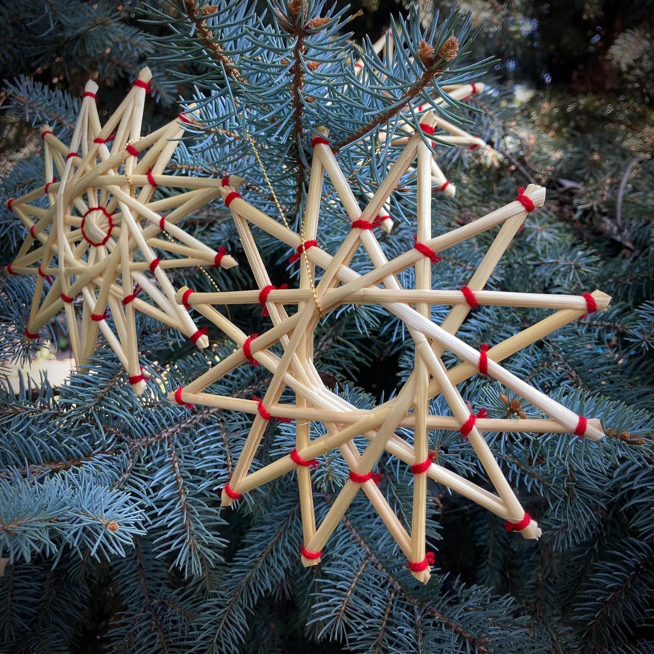 Игрушка елочная Звезда солома ручная работа 15 см (1974769952) - фото 5 Игрушка елочная Звезда солома ручная работа 15 см (1974769952) - фото 5