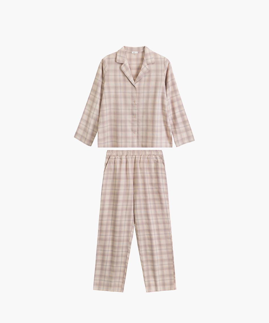 Піжама жіноча Atlantic NLP-505 сорочка/штани фланелева в клітинку M Лавандовий (2802478139) - фото 3 Піжама жіноча Atlantic NLP-505 сорочка/штани фланелева в клітинку M Лавандовий (2802478139) - фото 3