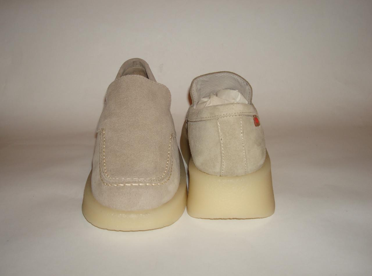 Мокасины замшевые женские Bertini р. 37 23,5 см Бежевый (2333665542) - фото 4