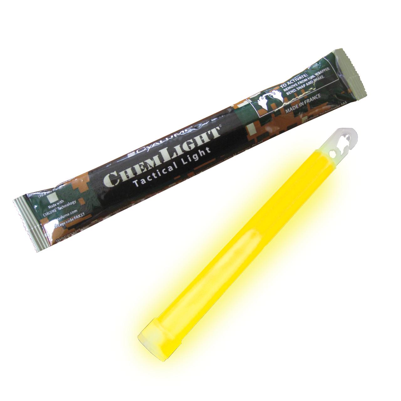 Хімічне джерело світла Cyalume ChemLight 6" 12 годин Yellow (НФ-00000644)