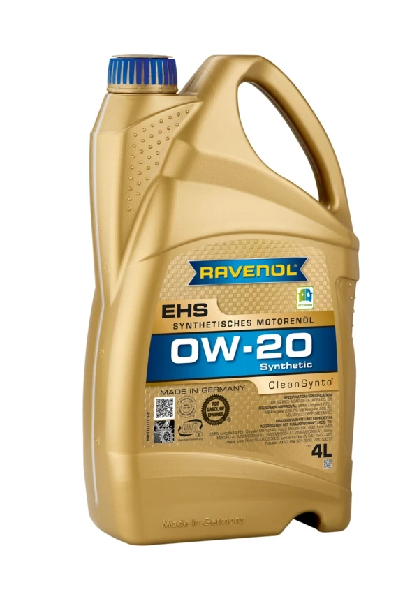 Моторное масло RAVENOL EHS 0W-20 синтетика 4 л (1111113-004)