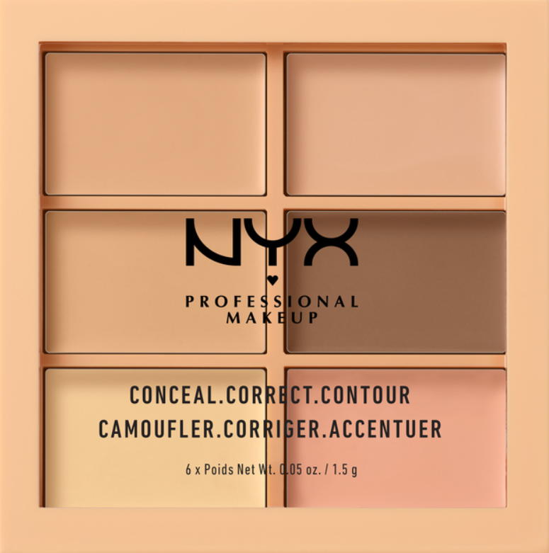 Палетка кремовых консилеров NYX Professional Makeup 3C Palette Conceal Correct Contour 01 Light 9 г
