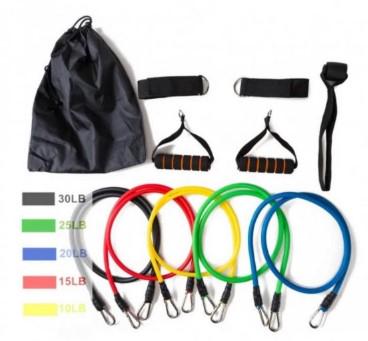 Набор для тренировок доска для отжиманий и набор трубчатых эспандеров - фото 6 Набор для тренировок доска для отжиманий и набор трубчатых эспандеров - фото 6