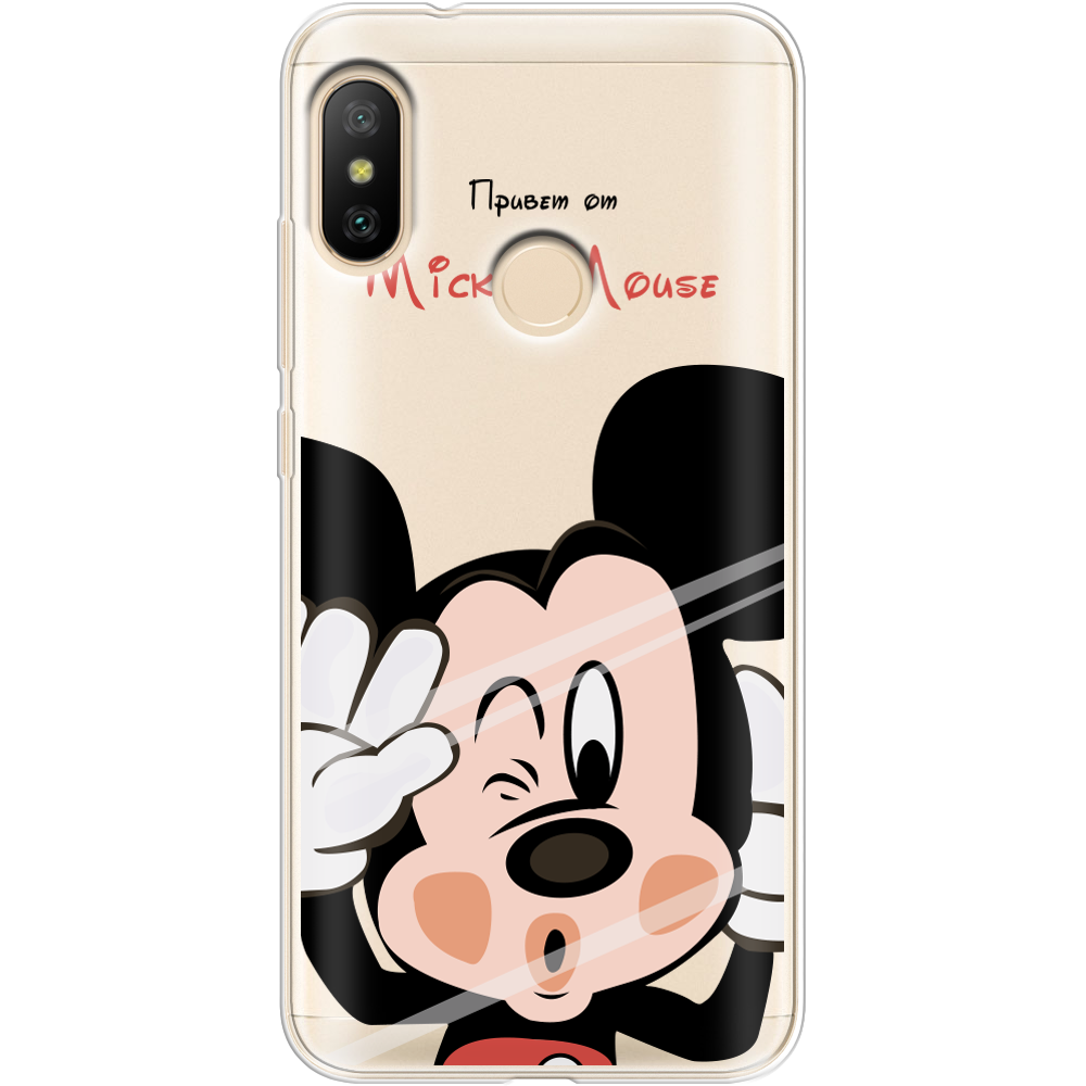 Чехол BoxFace Xiaomi Mi A2 Lite Mister M Прозрачный силикон (34892-cc58-34892)