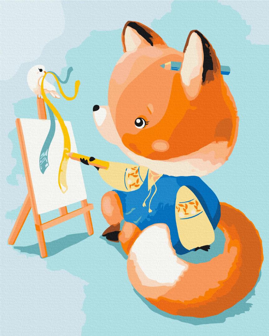 Картина за номерами Brushme Лисичка - українка 50x60 см (BS53156L) Картина за номерами Brushme Лисичка - українка 50x60 см (BS53156L)