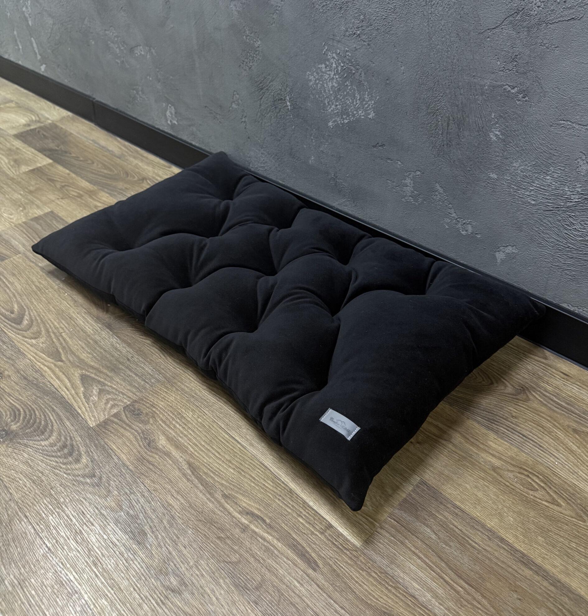 Подушка с каретной стяжкой Comfort Home на подоконники/каркасы/поддоны/садовую мебель велюровая 100х50 см