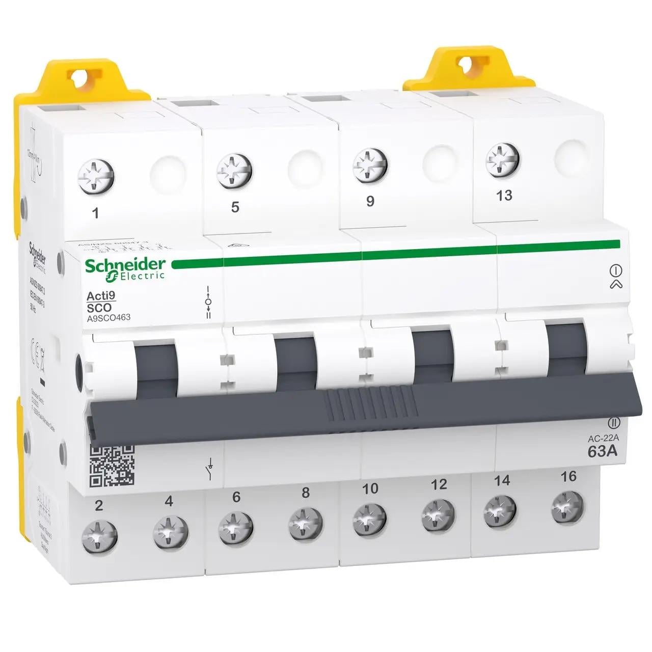 Перемикач трипозиційний 4P 63A iSSW Acti9 A9SCO463 Schneider Electric перекидний автомат резерв