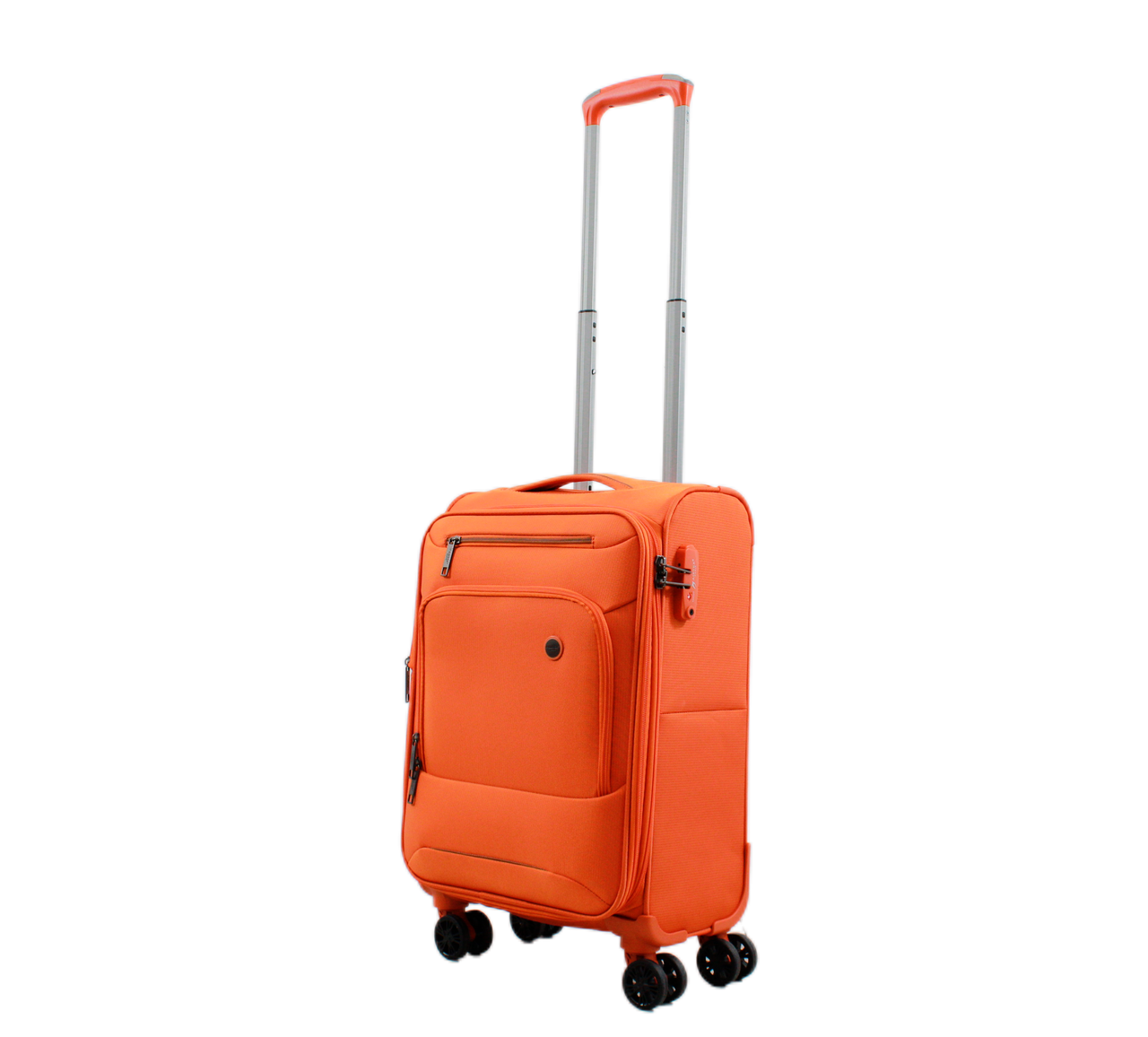 Чемодан ручная кладь AIRTEX ткань S 55х35х22 см 38 л 2,75 кг Оранжевый (835)