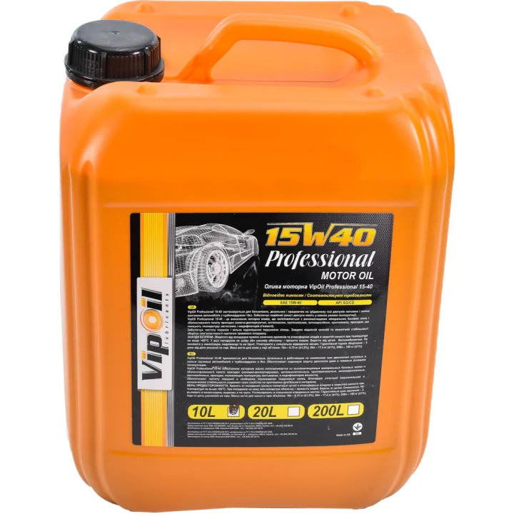 Моторное масло VipOil Professional 15W-40 10 л (0162845)