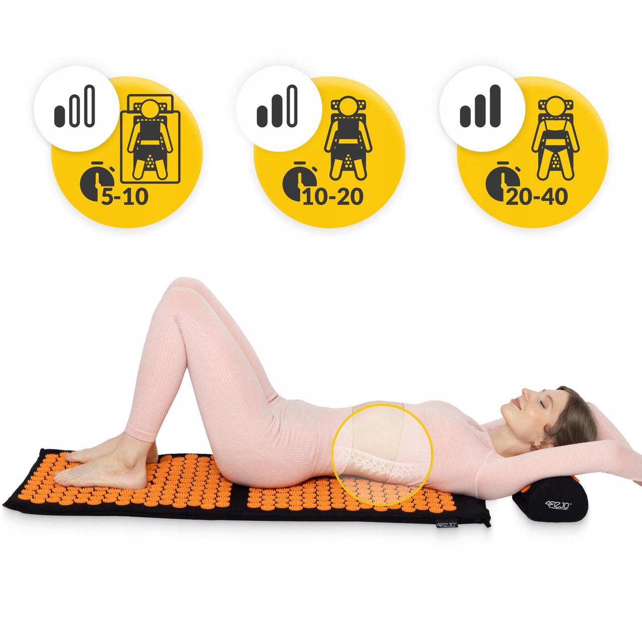 Килимок акупунктурний з валиком 4fizjo Classic Mat XL Black/Orange (P-5907222931776) - фото 6 Килимок акупунктурний з валиком 4fizjo Classic Mat XL Black/Orange (P-5907222931776) - фото 6