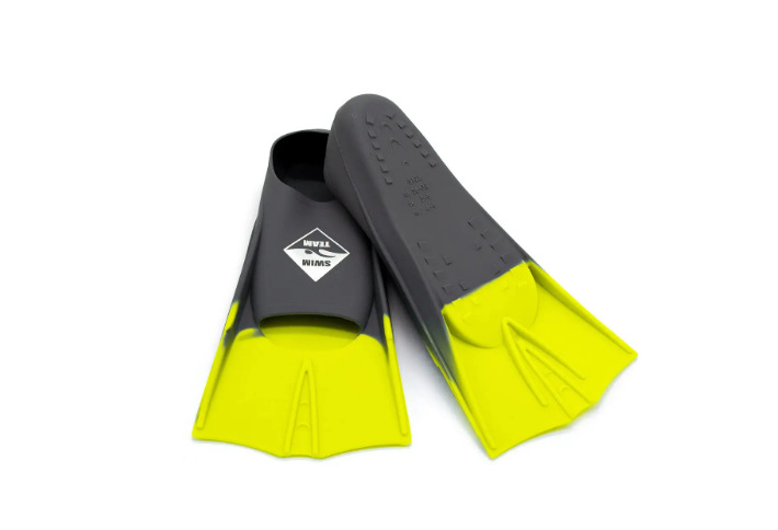 Ласты для плавания в бассейне Sprinter короткие силикон р. 36-38 Черный/Салатовый (6936116101870) - фото 2