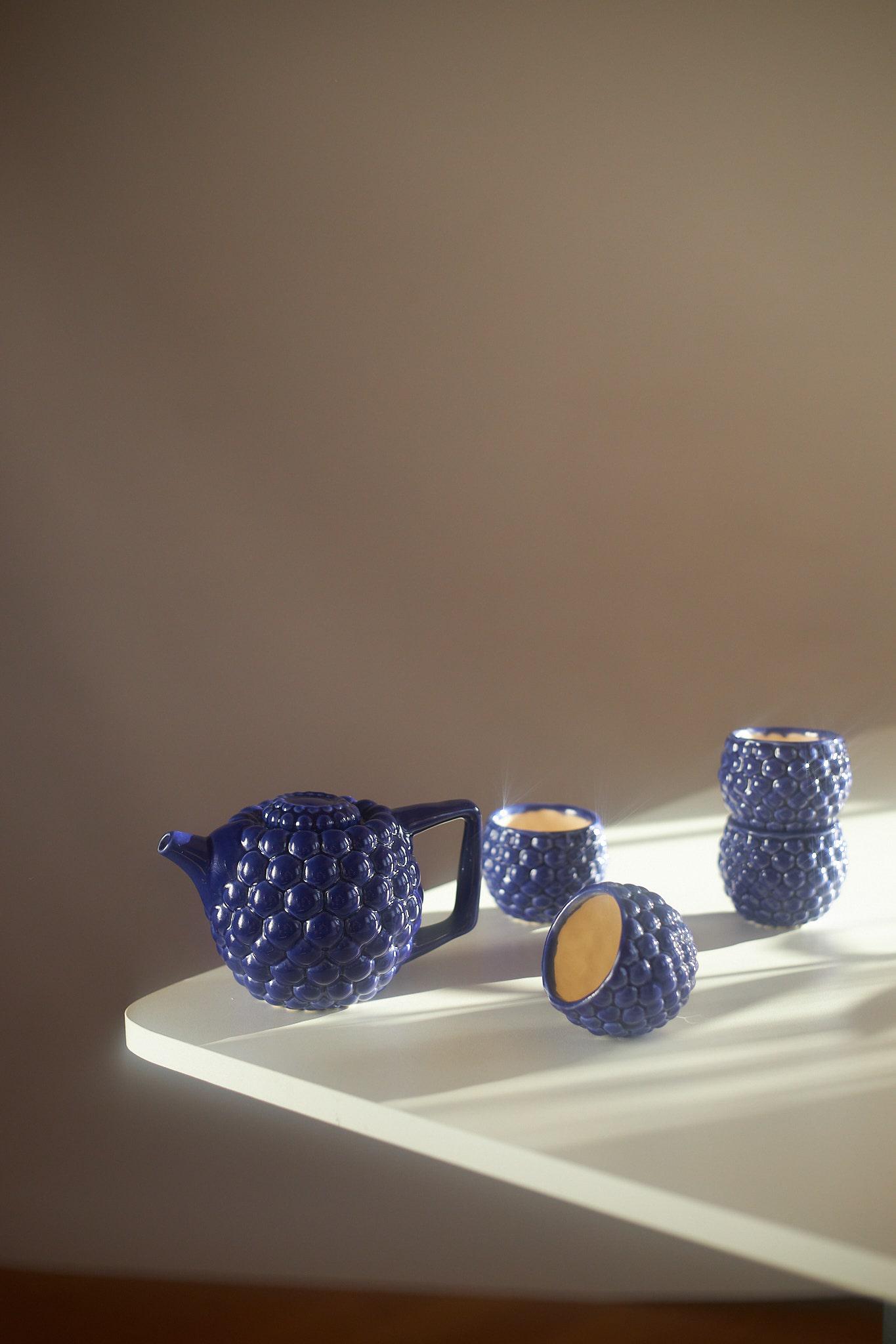 Набор для чайной церемонии Синяя ягода ручной работы (TS-20) - фото 7 Набор для чайной церемонии Синяя ягода ручной работы (TS-20) - фото 7