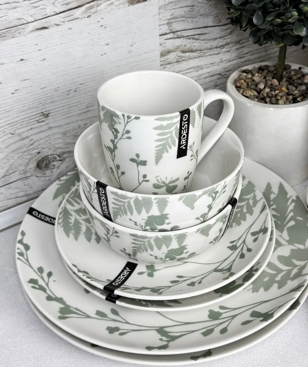 Сервиз столовый Ardesto Capri 20 пр. Зеленый (8-6-5092817) Сервиз столовый Ardesto Capri 20 пр. Зеленый (8-6-5092817)