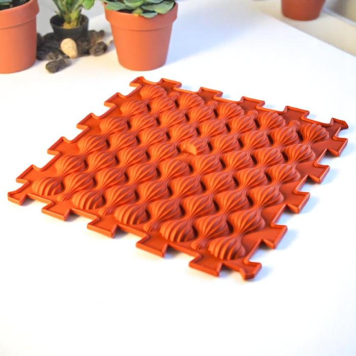 Килимок масажний пазл мушлі 1 ел. Помаранчевий - фото 2 Килимок масажний пазл мушлі 1 ел. Помаранчевий - фото 2