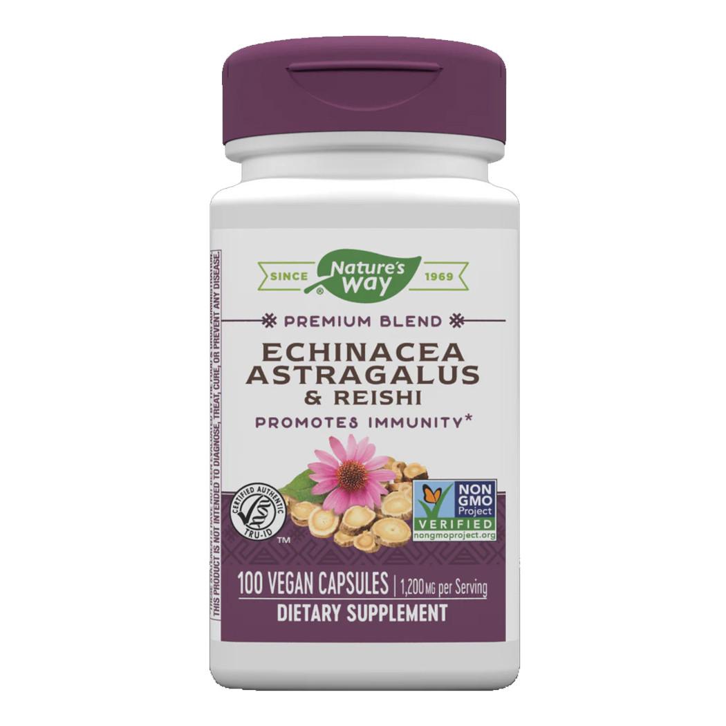Добавка Nature's Way Echinacea Astragalus & Reishi 100 вега капс. (20507-01)