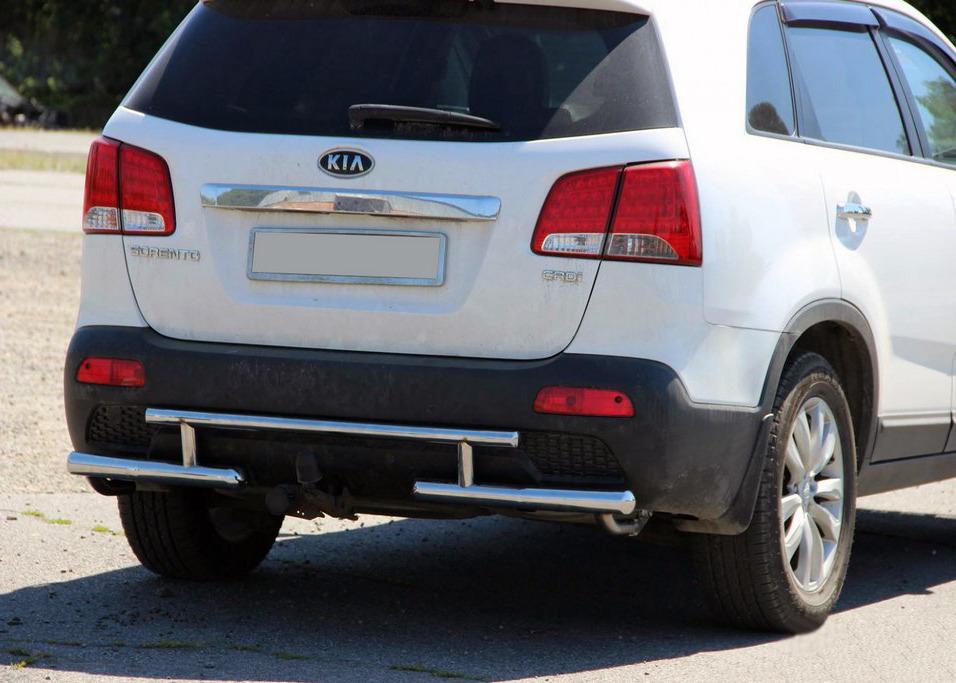 Задняя дуга AK002-2 CAN для Kia Sorento XM 2009-2014 гг. нержавеющая сталь Хром